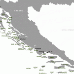 Mappa Isole di Croazia